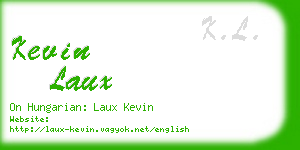 kevin laux business card